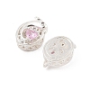 Rack Plating Brass Micro Pave Cubic Zirconia Beads KK-F879-01S-01-2