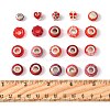 40Pcs 20 Styles Resin & Glass European Beads RPDL-FS0001-03-5