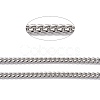 Tarnish Resistant 304 Stainless Steel Cuban Link Chain STAS-B019-02A-P-2