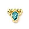 Alloy Rhinestone Pendants X-PALLOY-D330-02G-02B-1
