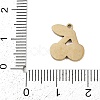 304 Stainless Steel Enamel Charms STAS-I338-01G-13-3