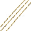 304 Stainless Steel Cable Chains CHS-R003-0.4mm-G-1