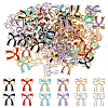 72Pcs 12 Colors Alloy Enamel Pendants ENAM-HS0001-06-1
