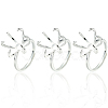 6Pcs Adjustable Brass Finger Rings Components KK-BBC0021-26-7