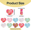 10Pcs UV Plating Opaque Acrylic Beads OACR-TA0004-07-4