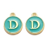 Golden Plated Alloy Enamel Charms LS-ENAM-Q437-15D-1