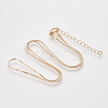 Brass Square Snake Chain Necklace Making MAK-T006-10A-KC-1
