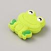 Frog Food Grade Eco-Friendly Silicone Focal Beads SIL-WH0006-29F-2