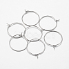 316 Surgical Stainless Steel Hoop Earrings Findings STAS-F149-32P-E-1