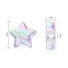 Eco-Friendly Transparent Acrylic Beads TACR-YW0001-01A-7