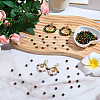 200Pcs Opaque Resin Stripe Beads RESI-SP0001-54A-4
