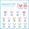 112Pcs 14 Styles UV Plating Transparent and Opaque Acrylic Beads MACR-TA0002-32-4