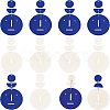 CHGCRAFT 36Pcs 6 Style Acrylic Pendants MACR-CA0001-20-1