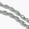 Electroplate Crystal Glass Rice Beads Strands EGLA-F042-A10-1