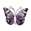 Butterfly Transparent Resin Brooch JEWB-M047-01D-1
