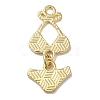 Golden Tone Alloy Enamel Pendants ENAM-O052-01G-04-2