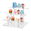 3-Tier Transparent Acrylic Minifigure Display Risers ODIS-WH0002-49-1