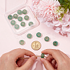 20Pcs Natural Green Aventurine European Beads G-SP0001-01B-06-3