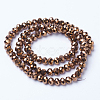 Electroplate Transparent Glass Beads Strands EGLA-A034-T10mm-UA04-2