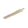 3 Rows Brass Crystal Rhinestone Cup Chain Big Pendants KK-A167-04KCG-3