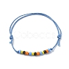 Glass Seed Braided Bead Braclet BJEW-JB09781-1