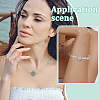 6Pcs 6 Styles Brass Pave Natural Amethyst & Rose Quartz & White Agate & Green Aventurine & Carnelian & Lapis Lazuli Multi-Strand Links KK-BC0015-17A-5