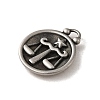 304 Stainless Steel Pendants STAS-L022-306AS-07-2