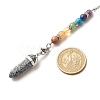 Chakra Theme Gemstone Drowsing Pendulum PALLOY-JF01520-4