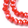 Electroplate Glass Beads Strands EGLA-A034-P4mm-A10-2