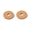 Flat Round Handmade Polymer Clay Beads CLAY-R067-12mm-37-6
