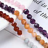 Chakra Theme Natural Tiger Eye & Rose Quartz & Amethyst & Topaz Jade & Red Agate & Amazonite & Sodalite Beads Strands G-S376-002A-4