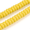 Opaque Solid Color Glass Beads Strands X-GLAA-ZX008-8mm-18K-1