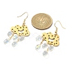 Transparent Glass Dangle Earrings EJEW-TA00259-02-2