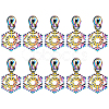 14Pcs Snowflake #5 Zinc Alloy Replacement Zipper Sliders FIND-GF0005-70A-1
