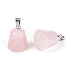 Natural Rose Quartz Pendants G-N349-15P-07-2