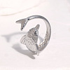 304 Stainless Steel Cuff Open Rings FS-WG02E6D-01-1