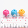 Mixed Color Heart Acrylic Beads for Chunky Necklaces X-YPL454-4