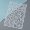 Plastic Reusable Drawing Painting Stencils Templates DIY-F018-B21-5