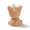 Opaque Resin Pendants RESI-E032-01P-03-2