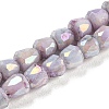 Electroplate Glass Beads Strand GLAA-G088-03-01A-1