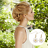 4 Pairs 4 Styles Flower Alloy Enamel Dangle Earrings for Women EJEW-AN0004-52-5