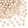5 Sets Alphabet Undyed Wood Beads WOOD-OC0002-69-1