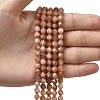 Natural Peach Moonstone Beads Strands G-Z119-A18-01-2