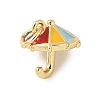 Brass Enamel Charms KK-C110-30G-02-1
