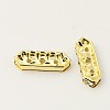Brass Rhinestone Bridge Spacers RB-RSB022-M-NF-2