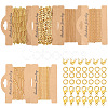 DIY Brass Bracelets & Necklaces Jewelry Making Kits DIY-SC0028-28-1