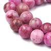 Natural Gemstone Hemimorphite Round Beads Strands G-L145-8mm-02-2