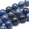 Natural Dumortierite Quartz Bead Strands G-I224-01-6mm-1