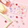 60Pcs Transparent Spray Paint Glass Beads GLAA-FS0002-10-7