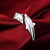 Simple Fashion Style Brass Dolphin Lover Cuff Rings RJEW-EE0002-003P-B-2
